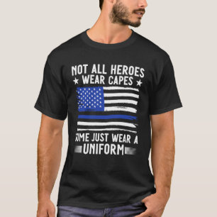 Camiseta Línea Azul No Todos Los Héroes Llevan Capas De Pol