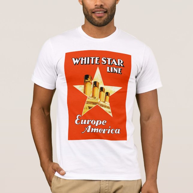 Camiseta Línea blanca de la estrella (Anverso)