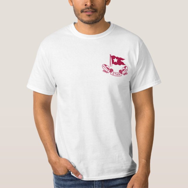 Camiseta Línea blanca logotipo de la estrella (Anverso)