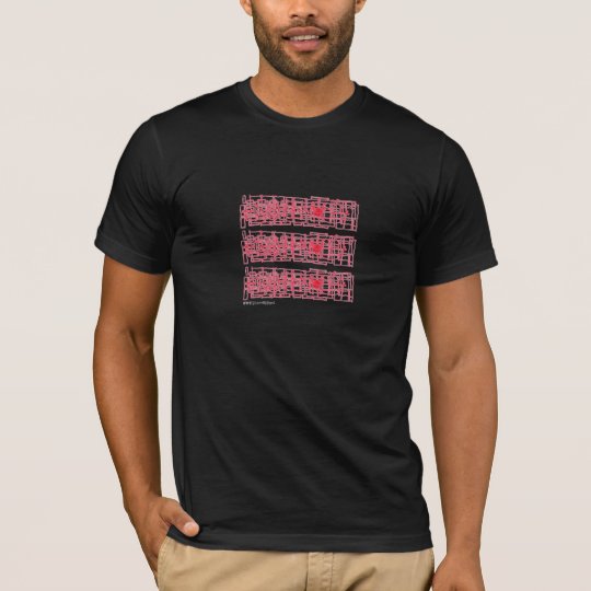 Camiseta Línea C de la ropa del Doodle de Galvanek