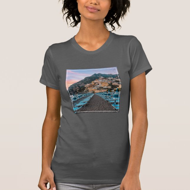 Camiseta Línea costera | Campania, Italia (Anverso)
