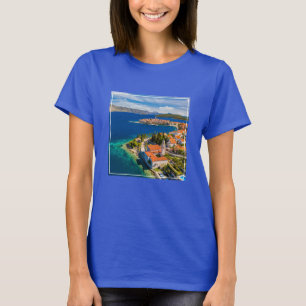 Camiseta Línea costera   Ciudad de Korcula, isla de Korcula