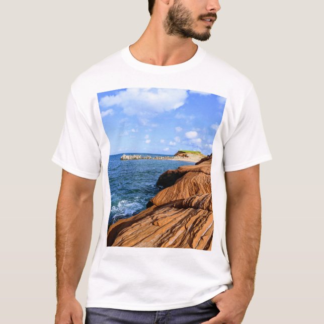 Camiseta Línea costera de Iles de la Madeleine (Anverso)