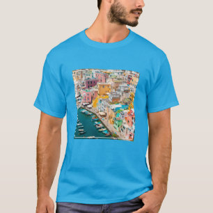 Camiseta Línea costera   Nápoles Italia