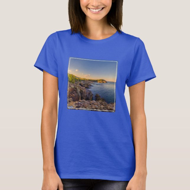 Camiseta Línea costera | Parque nacional Acadia, Jefe de la (Anverso)