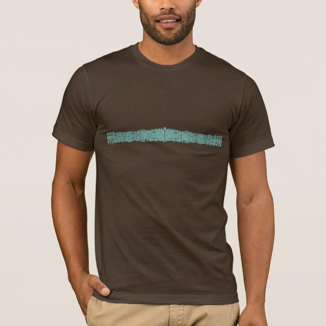 Camiseta Línea D de la ropa del Doodle de Galvanek (Anverso)