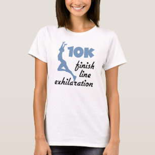Camiseta Línea de acabado azul de 10 K