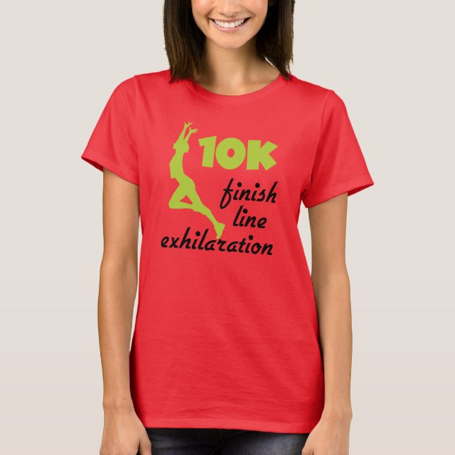 Camiseta Línea de acabado verde de 10.000 (Anverso)