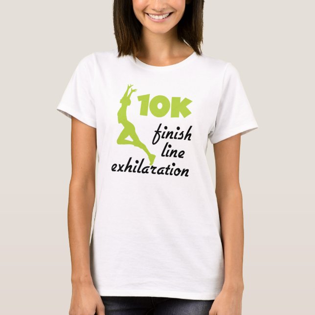 Camiseta Línea de acabado verde de 10.000 (Anverso)