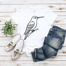 Línea de Arte de Colibrí – Ilustración de Ave
