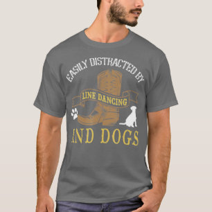 Camiseta Línea de baile Chiste Perro Lover Línea de baile D