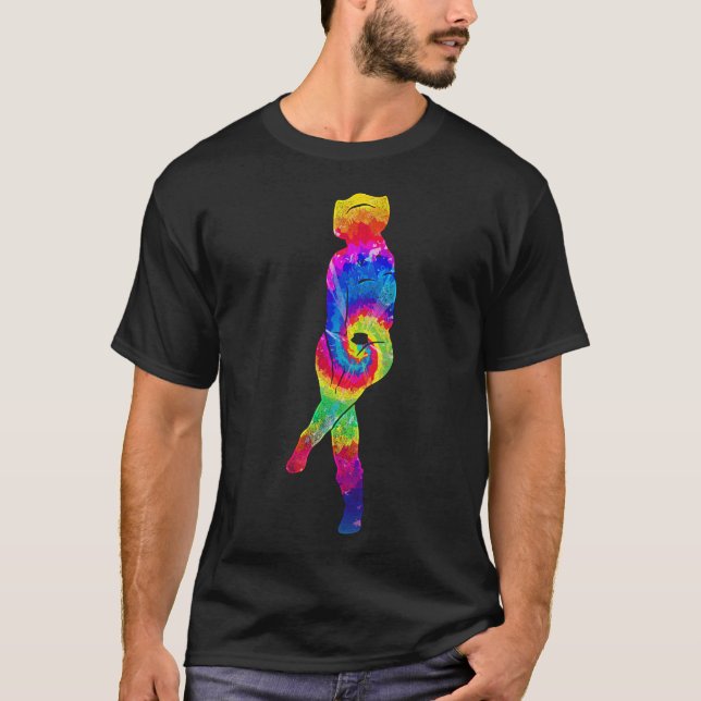 Camiseta Línea de Baile de Línea de Baile Tejido de tinte (Anverso)