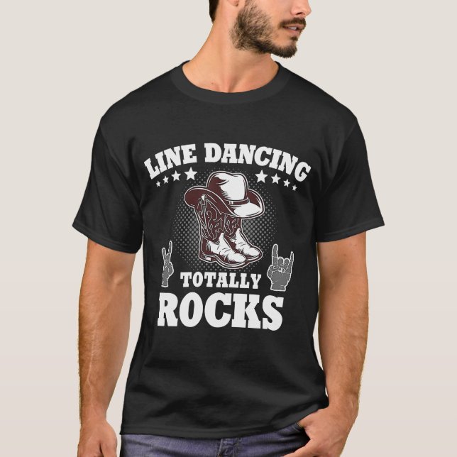 Camiseta Línea de bailes de línea de bailes de línea 1 (Anverso)