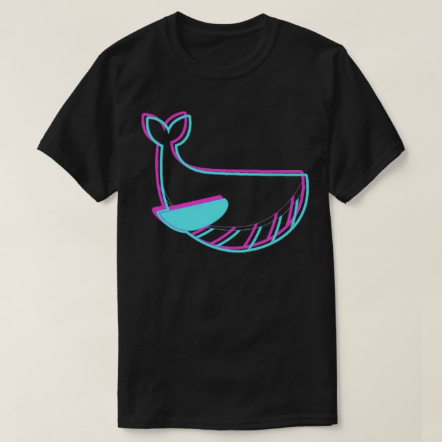 Camiseta Línea de ballena 1 (Diseño del anverso)