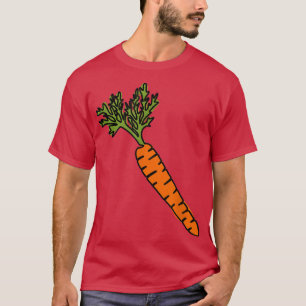 Camiseta LÍNEA DE CARROTA ARTE Alimentos saludables Vegetal