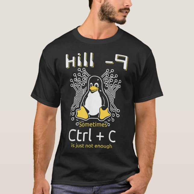 Camiseta Línea De Comandos En El Proceso Final De Linu (Anverso)