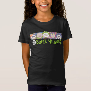 Camiseta Línea de dibujos animados de supervillanos de DC