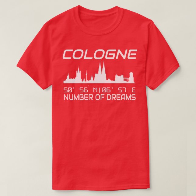 Camiseta Línea De Esquina 2 De La Ciudad De Colonia (Diseño del anverso)