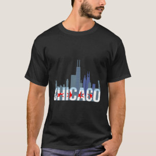 Camiseta Línea De Esquina De La Ciudad De Windy De Chicago 