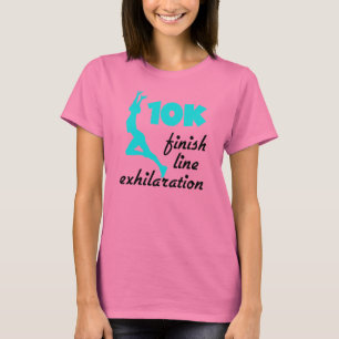 Camiseta Línea de finalización de 10.000 Aqua
