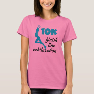 Camiseta Línea de finalización de 10.000 Aqua