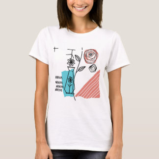 Camiseta Línea de flores