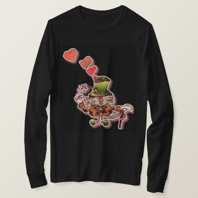 Camiseta Línea de gato W. (Anverso del diseño)