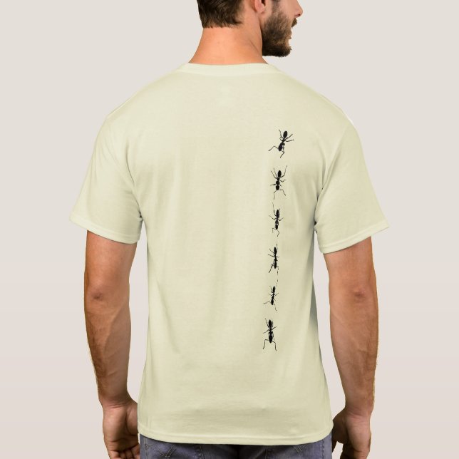 Camiseta Línea de hormigas (Reverso)