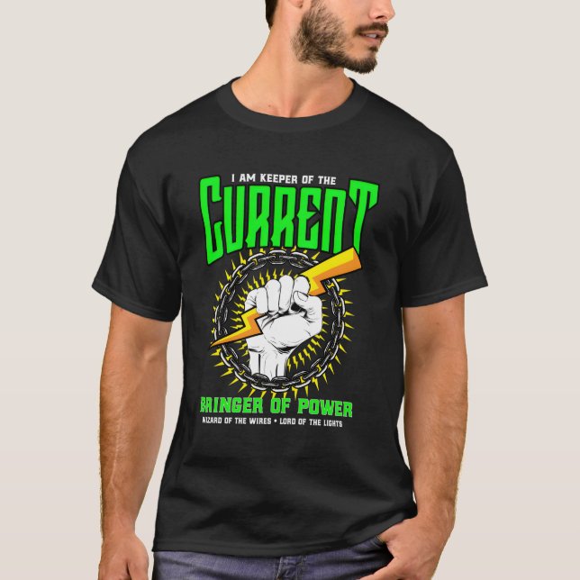 Camiseta Línea de Ingeniería Eléctrica (Anverso)