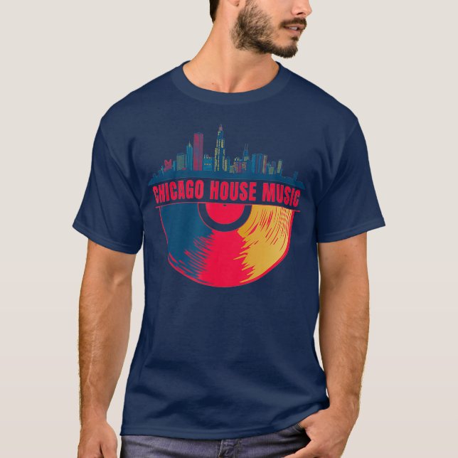 Camiseta Línea de la bandera de la bandera de la Bandera Dj (Anverso)
