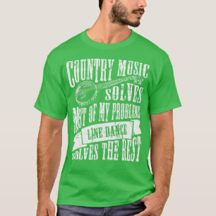 Camiseta Línea de música country Dance Western Dance