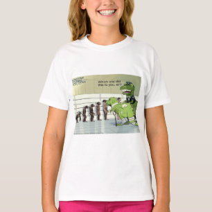 Camiseta Línea de Policía de Dinosaurios Chicas Divertidas