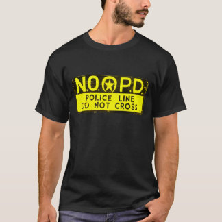 Camiseta Línea de policía de New Orleans NOPD Rótulo -