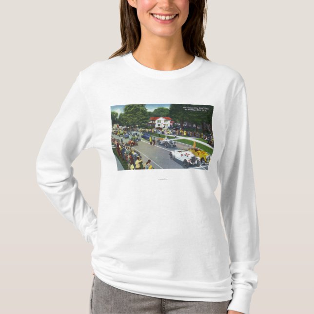Camiseta Línea de salida en la raza auto de Grand Prix (Anverso)