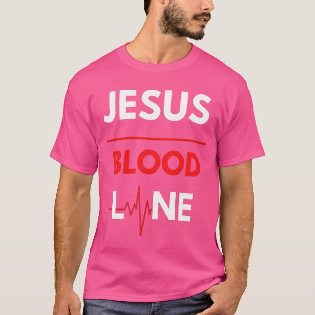 Camiseta Línea de sangre de Jesús (Anverso)