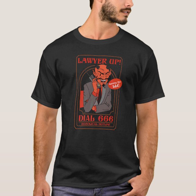 Camiseta Línea de teléfono de marcación directa para abogad (Anverso)