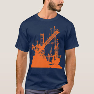 Camiseta Línea de trabajo de construcción del operador To