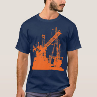 Camiseta Línea de trabajo de construcción del operador Towe