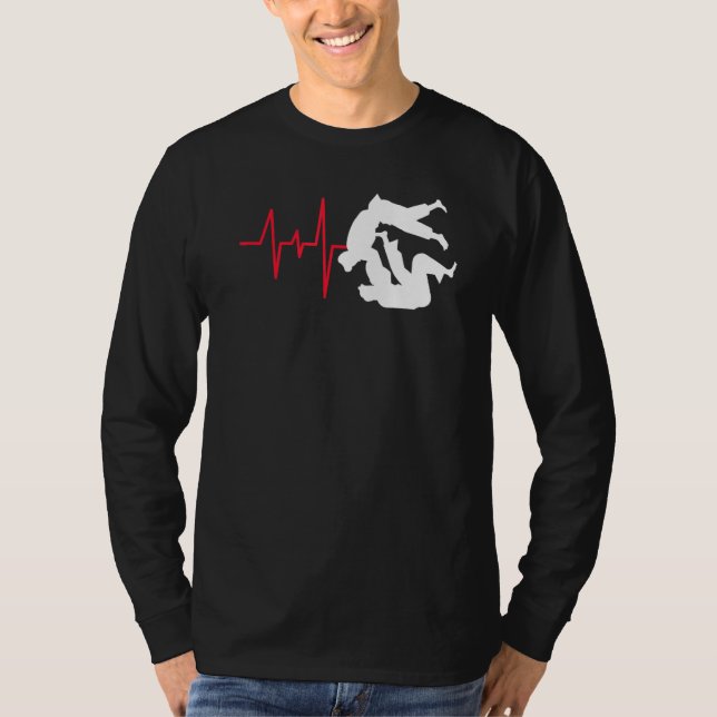 Camiseta Línea de vida deportiva Judo Martialheart Line (Anverso)