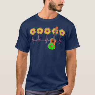 Camiseta Línea del latido del corazón EKG, música ucrani
