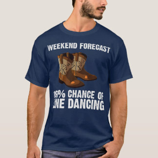 Camiseta Línea divertida de baile de los hombres de la líne