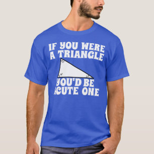 Camiseta Línea divertida de la recogida: Triángulo
