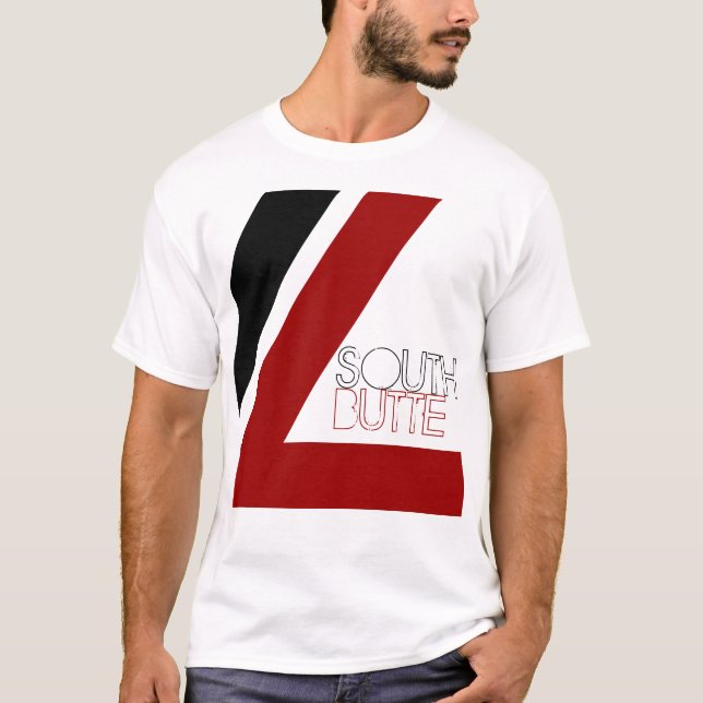 Camiseta Línea doble T de la mota del sur (Anverso)