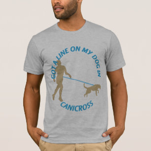 Camiseta Línea en mi perro en Canicross