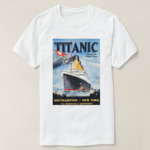 Camiseta Línea Estrella Blanca Titanic - El Liner Más Grand