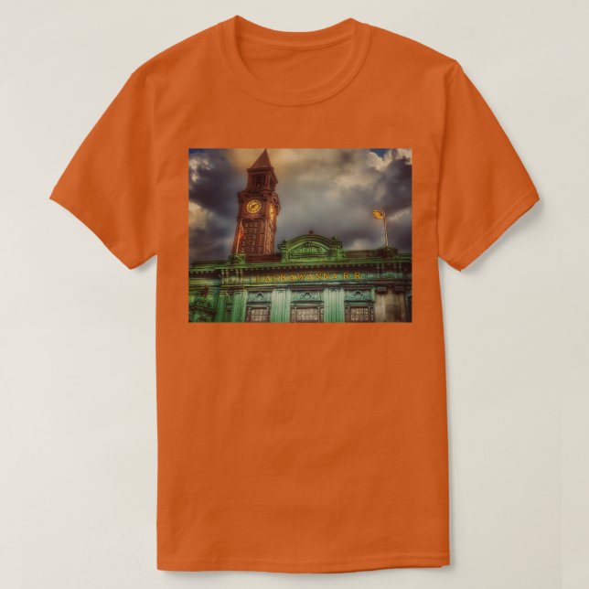 Camiseta Línea ferroviaria Hoboken Erie Lackawanna (Diseño del anverso)