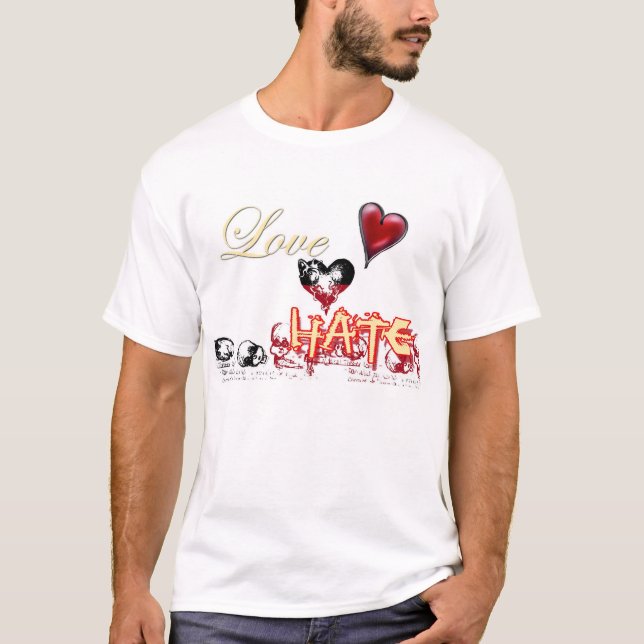 CAMISETA LÍNEA FINA ENTRE EL AMOR Y EL ODIO (Anverso)