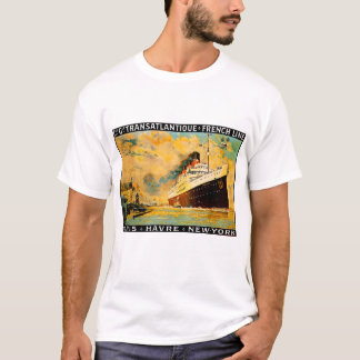 Camiseta Línea francesa ~ París-Havre-Nueva York