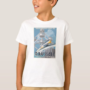Camiseta Línea futurista del Transporte-Euro