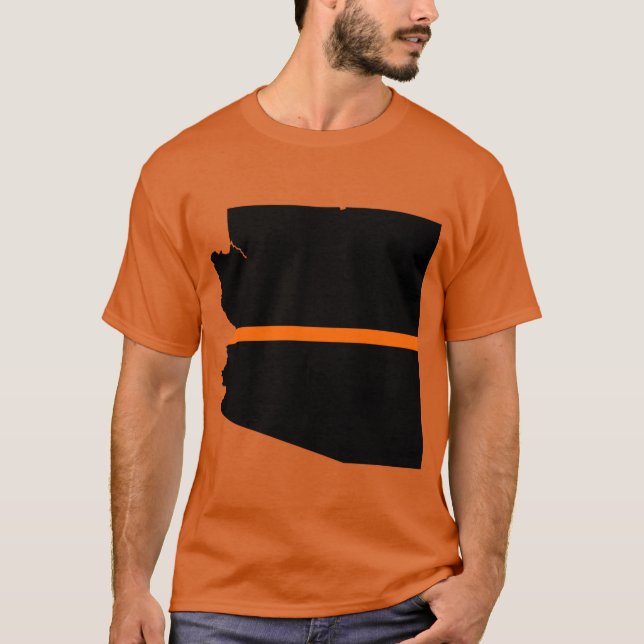Camiseta Línea Naranja delgada de Arizona (Anverso)